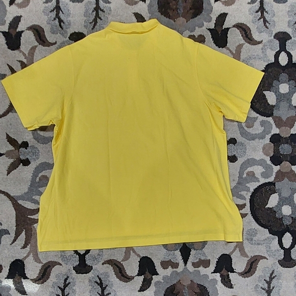 Lands End Unisex Yellow Polo Short Sleeve Shirt Sz 3X - Picture 2 of 8